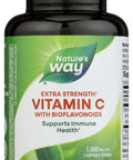 Nature'S Way Extra Strength(1) Vitamin C With Bioflavonoids Supports Immune Health Promotes Collagen Production For Healthy Skin 1000 Mg Per Capsule 100 Vegan Capsules (Packaging May Vary)