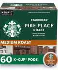 Starbucks K-Cup Coffee Pods, Medium Roast Hot or Iced Coffee, Pike Place Roast, 60 Keurig Pods ÃƒÂ¢Ã¢â€šÂ¬Ã¢â‚¬Â¹