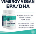 Vimergy Vegan EPA/DHA, 30 Servings Algal Omega 3 Fatty Acids Plant Based Fish Oil Alternative with Vitamin E Supports Heart, Brain & Eye Health - Non-GMO, Gluten-Free, Soy-Free, Paleo (90 Count)