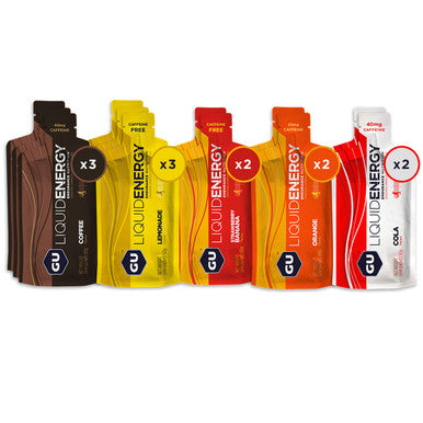 GU Energy Liquid Energy Gel with Complex Carbohydrates, 12-Count, Assorted Flavors (Packaging May Vary)