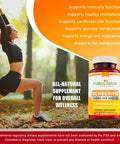 Kaibro Nutra Berberine 500mg (1000mg Per Serving) for Supports Healthy Immune Function, Anti-oxidant,Gastrointestinal & Overall Wellness - 120 Capsules