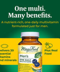 MegaFood Men'S One Daily Multivitamin - With Zinc Selenium B Vitamins D And Real Food - Immune Support - Energy Metabolism - Muscle And Bone Health - Vegetarian - 60 Tabs
