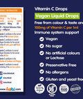 ActiKid Vitamin C Drops 100mg per 1ml - 15ml for Infants and Children | Vegan | Sugar Free | Preservative Free | No Allergens | Baby | Vitamin C Supplement | Immune Support