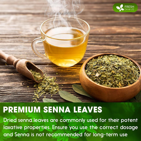 FreshDrinkUS, Premium 50 Mulberry Leaf Tea Bags, 100% Natural & Pure from Mulberry Leaves. Herbal Tea. Made with Natural Material Tea Bags. No Sugar, No Caffeine, No Gluten, Vegan.