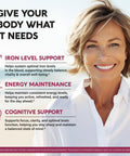 Nutraharmony Liquid Iron Supplement For Women 18 Mg - Usda Organic Drops Usa-Made - With Folate Vitamin B12 & B6 - Iron Level & Energy - Gentle & High Absorption Glycinate Form - Cherry Flavor Sugar-Free 4 Oz