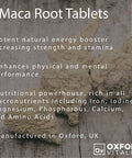 Maca Root Tablets | 1250mg Supplement | Energy, Libido, Fertility & Vitality | Oxford Vitality