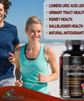 YUMMYVITE Uric Acid Advanced Formula Kidney, Liver, Gallbladder, Urinary Tract Cleanse With Cranberry, Chanca Piedra, Tart Cherry, Milk Thistle And Bromelain 60 Capsules