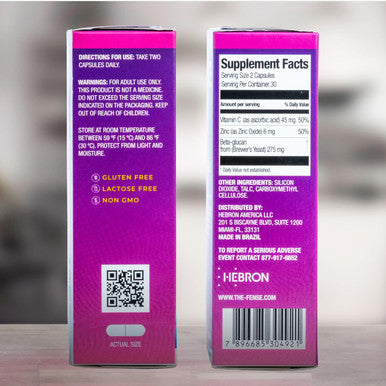 Beta Glucan, Vitamin C And Zinc Supplement Capsules - Immune Support Boost For Women And Men - Gluten Free, Lactose Free, Non-Gmo - 60 Capsules.