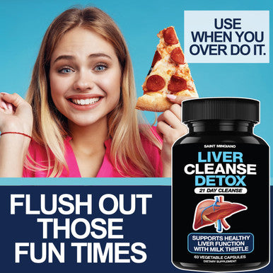 Saint Mingiano Liver Cleanse Detox & Repair - 21 Day Cleanse - Natural Liver Support Supplement With Milk Thistle, Dandelion Root, Spinach Leaf, And Artichoke Extract For Liver Health