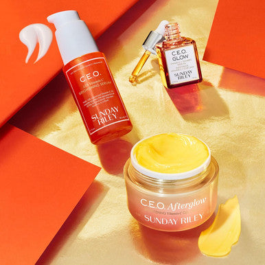 Sunday Riley Morning Buzz Vitamin C Brightening Trio Skincare Set