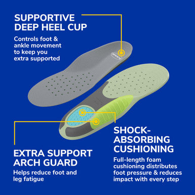 Dr. Scholl's Insoles for Women Extra Support Pain Relief Orthotics Shoe Inserts Designed for Plus-Size 1 Count