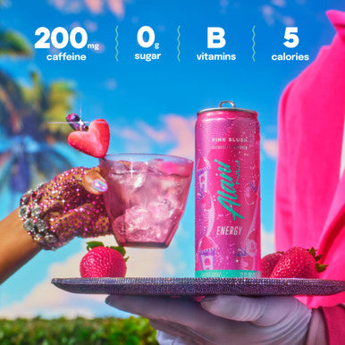 Alani Nu PINK SLUSH Sugar Free Low Calorie Energy Drinks 200mg Caffeine Biotin B Vitamins Zero Sugar 10 Calories 12 Fl Oz Cans 12 Pack
