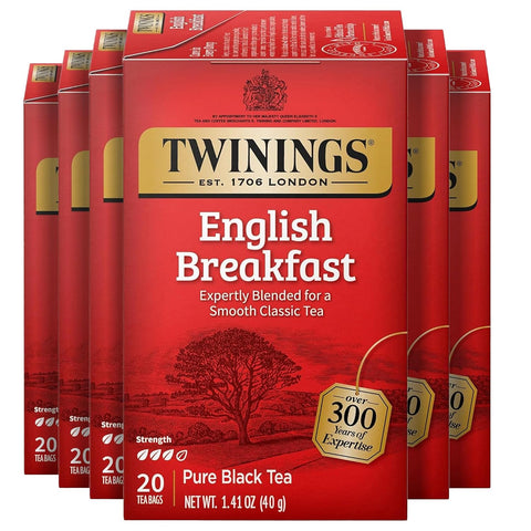Twinings Lemon & Ginger, Caffeine-Free Herbal Tea Bags, 100 CT Box (1 Pack) | Spicy & Tangy, Ginger, Lemon Peel, Lemongrass, Blackberry Leaves, Soothe Digestion, 100 Foil Lined Individually Wrapped Bags