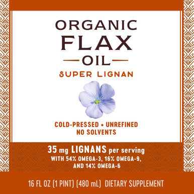 Nature's Way Organic Flax Oil, Super Lignan, 16 Ounce