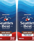 SeattleÃƒÂ¢Ã¢â€šÂ¬Ã¢â€žÂ¢s Best Coffee, Dark Roast Ground Coffee, Post Alley, 100% Arabica, 1 Bag (20 oz)