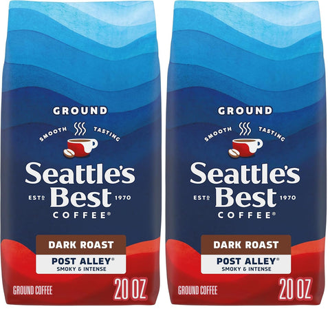 SeattleÃƒÂ¢Ã¢â€šÂ¬Ã¢â€žÂ¢s Best Coffee, Dark Roast Ground Coffee, Post Alley, 100% Arabica, 1 Bag (20 oz)