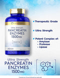 Carlyle Pancreatin Digestive Enzymes | 1500mg | 250 Caplets | Non-GMO, Gluten Free | High Potency Formula