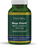 Harmony Nutraceuticals Mahasudarshan Ghan Vati Mega Shield Maha Sudarshan Ghan Vati Harmony Nutraceuticals Pure Ayurveda 120 Vegan Capsules