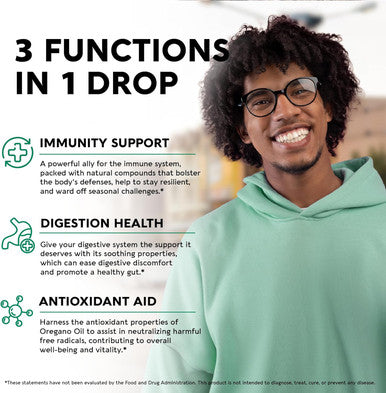 NUTRAHARMONY Organic Vitamin B12 & Oregano Oil Drops