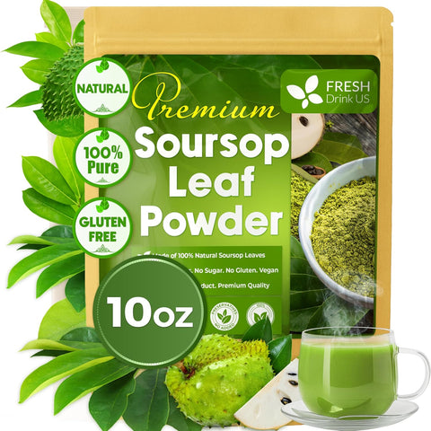 FreshDrinkUS, Premium 8oz Mulberry Leaf Powder, 100% Natural and Pure from Mulberry Leaves, Perfect for Tea, Smoothies, Baked Goods, Natural Food Coloring, No Additives, No Gluten, No Sugar, Vegan