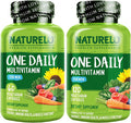 NATURELO One Daily Multivitamin for Men - with Vitamins & Minerals + Organic Whole Foods - Supplement to Boost Energy, General Health - Non-GMO - 180 Capsules
