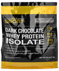 California Gold Nutrition Sport - Dark Chocolate Whey Protein Isolate, 5 Lbs (2.27 Kg)