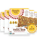 Simple Mills Nut and Seed Trail Bars, 15 Count, Dark Chocolate Sea Salt Snack Bars with Pumpkin Seeds, Almonds, Pecans, and Buckwheat, Good Source of Fiber and Excellent Source of Magnesium, 1.59 oz