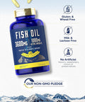 Carlyle Fish Oil 3600mg | 1080mg Omega 3 | 120 Count | Non-GMO and Gluten Supplement