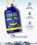 Fish Oil 3600Mg | 1080Mg Omega 3 | 120 Count | Non-Gmo And Gluten Free Supplement