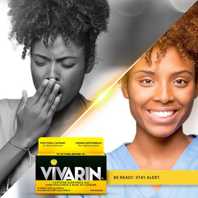 Vivarin Tablets | Functional Caffeine for Mental Alertness & Energy | 16 Tablets 1 count