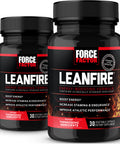 LeanFire, Pre Workout Energy Pills with Green Tea Extract and to Increase Energy, Build Lean Muscle, Improve Athletic Performance, and Enhance Focus, Force Factor, 30 Count (Pack of 2)