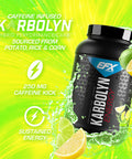 Efx Sports Karbolyn Energy Performance Carbohydrate Powder Caffeine Carb Load & Energize 250Mg Caffeine Sugar Free 36 Servings (Lemon Lime)
