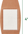 Curad Naturals ARM & Hammer Baking Soda Bandages 2" x 4" Individually Wrapped Sterile Bandage First Aid Kit Essential Protects Scrapes and Cuts Absorbent and Self-Adhesive 10-Count Box