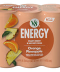 V8 Energy Strawberry Banana Juice Energy Drink, 8 fl oz Can (24 Pack)