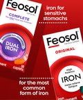 Feosol Original Iron Supplement Tablets, Non-Heme, 325Mg Ferrous Sulfate (65Mg Elemental Iron) Per Iron Pill, 1 Per Day, 120Ct, 4 Month Supply, For Energy And Immune System Support, Made In Usa