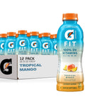 Gatorade Fit Electrolyte Beverage, Healthy Real Hydration, Watermelon Strawberry, 16.9.oz Bottles (12 Pack)