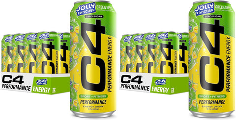 C4 Performance Energy Drink Cosmic Rainbow, Zero Sugar Carbonated Preworkout Energy, 200mg Caffeine with Beta Alanine, 16 Fl Oz (12 Pack), Packaging May Vary