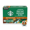 Starbucks K-Cup Coffee Pods, Medium Roast Hot or Iced Coffee, Decaf House Blend, 60 Keurig Pods