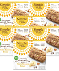 Simple Mills Almond Flour Snack Bars, Peanut Butter Chocolate Chip - Gluten Free, Made with Organic Coconut Oil, Breakfast Bars, Healthy Snacks, 6 Ounce (Pack of 1)