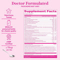 Pink Stork Liquid Prenatal Vitamins for Women - Organic Food Blend with 18 Vitamins for Pregnant and Postnatal Breastfeeding Moms - Morning Sickness Support Multivitamin - 32 Servings