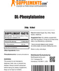 BulkSupplements DL-Phenylalanine Powder - Focus Supplement - Amino s Supplement - Amino Nutritional Supplements - Brain Supplements for Memory and Focus (250 Grams - 8.8 oz)