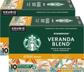 Starbucks K-Cup Coffee Pods, Starbucks Blonde Roast Hot or Iced Coffee, Veranda Blend, 60 Keurig Pods