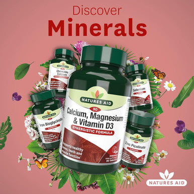 Calcium, Magnesium & D3 90 Tablets. Suitable for Vegans.