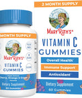 Maryruth Organics Vegan Vitamin C Gummies | 2 Month Supply | Immune Support Supplement | Adults & Kids Vitamin C | Chewable Vitamin C Gummy Vitamins | Non GMO | Pectin Based | 60 Count
