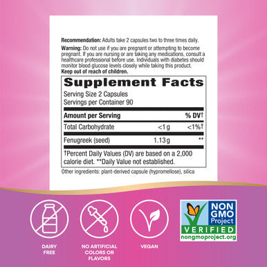 Nature's Way Fenugreek Seed 180 Capsules
