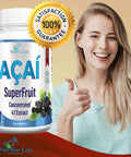 YUMMYVITE Acai Berry Capsules - 4:1 Acai Berry Extract - Equivalent To 2400Mg Per Capsule, Super Antioxidant, Acai Berry Cleanse, 60 Capsules