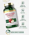 Carlyle Apple Cider Vinegar Capsules | 2400mg | 240 Count | Non-GMO Gluten Supplement