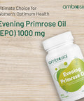 Ambrosial Ambrosial Evening Primrose Oil 1000mg (EPO) | Cold Pressed Evening Primrose Oil Capsules | Rich Source of Omega 6 Fatty Acids & GLA | High Strength Evening Primrose Capsules (Pack of 1-60 Softgels)