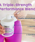 NativePath Creatine Monohydrate Powder with L-Leucine & L-Carnitine - Muscle Building Supplement for Men & Women - 30 Servings
