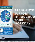 Lutein & Coffee Cherry - Neuriva Brain + Eye Support Capsules (30 count in a box), With Vitamins A C E, Zinc, Zeaxanthin, Antioxidants, Filters Blue Light, Decaffeinated, Vegetarian, Gluten & GMO Free